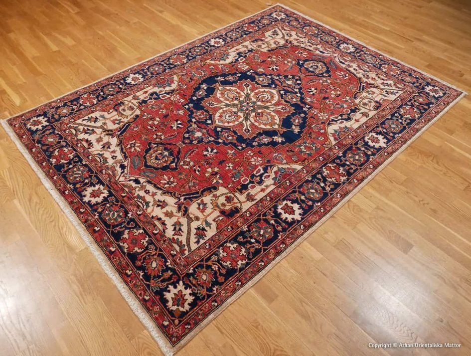 Nazara Turkmen, orientalisk handknuten matta i ren ull